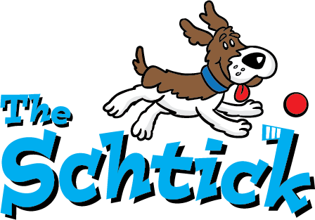 The Schtick logo - dog toy thrower